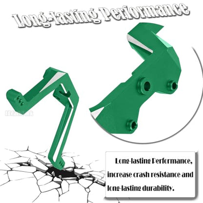 Aluminum Front Shock Vertical Relocator Upgrade for 1/10 Drag Slash 1967/Chevrolet C10/Slash 2wd lcg, RC Shock Bracket, Green - color: Green - (Shock Relocator)