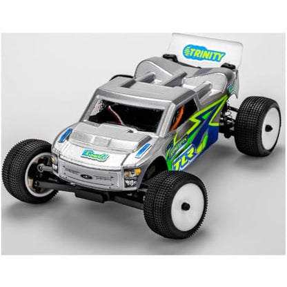 J Concepts 0705 Losi Micro-T Finnisher Stadium Truck Body Shell W/Spoiler Clear Polycarbonate 1/28 Scale RC Upgrade