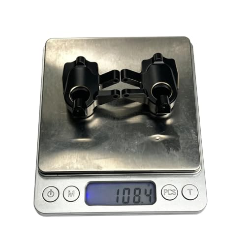 108g Brass Front Axle Steering Cup Upgrade for 1/10 SCX10 III Capra | Fit SCX10 III, AR45P, UTB10, Vanquish F9 CP44 1.9. Extra weight for stronger crawling grip. Hard brass.Easy to install - size: Steering Knuckles B