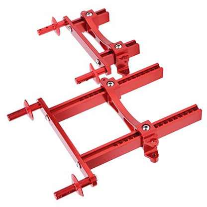 Aluminum Alloy RC Body Mount Shell Post Heavy Duty Upgrade Part Compatible with 1 10 Scale Crawler Truck Red Color 12cm Length Includes Mounting Screws