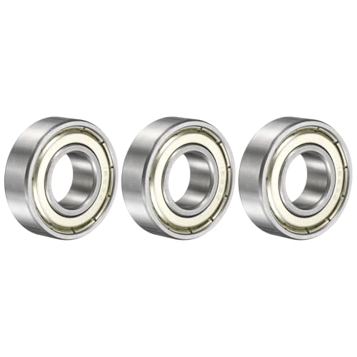uxcell 3 Pcs 1623ZZ Deep Groove Ball Bearing 5/8" x 1-3/8" x 7/16" Double Metal Sealed, Chrome Steel Bearings - size: 1623ZZ 5/8" x 1-3/8" x 7/16"