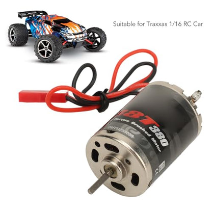 RC Brushed Motor,380 38 Turn High Torque Brushed Motor with JST Plug for 1/16 RC Car Ship Model
