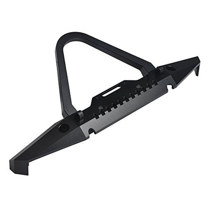 RCLIONS Metal RC Front Bumper with LED Lights Shackles for TRX4, SCX10-ii 1/10 RC Crawler Car