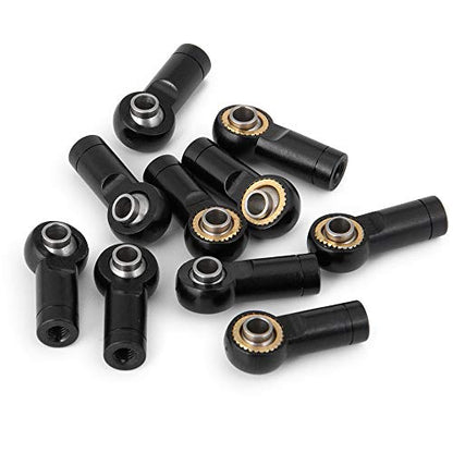 M3 Metal Tie Rod End Ball Joint Link Ball Head Holder, M3 Black | For 1/10 Axial SCX10 90046 90047 TRX4, RC Crawler Car, Parts - color: M3 Black