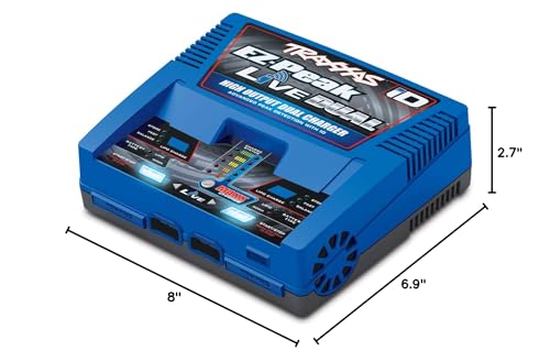 Traxxas EZ Peak Live Dual, 200W Multi-Chemistry Charger with ID, Blue 2973