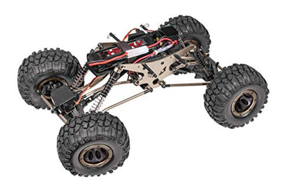 Redcat Racing Everest 10 1/10 Scale Electric RC Rock Crawler, 4WD Shaft Driven RC Truck with Waterproof Electronics, Aluminum Chassis, Beadlock Tires, 2.4GHz RTR with Battery & Charger- Red and Black