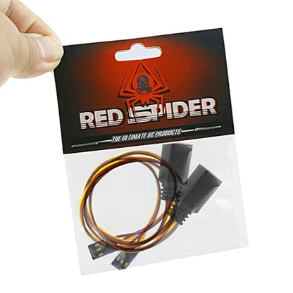 2pcs JR Style Servo Plug Splitter 1 Male to 2/4/5Female Y Harness Leads Y Splitter Cable Lead Wire 350mm for RC Cars Airplane Drone Receiver Servo ESC Cable Servo Fan 2pcs (1 Male to 2Female)