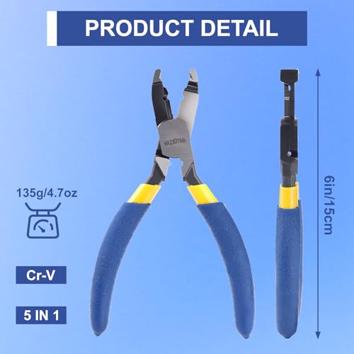Multi-Function Screw Extractor Pliers, Non-Slip Screw Removal Tool, Extracts Stripped, Rusted Screws, Stripped Screw Remover Tool, Lineman Plier for Quickly Removal of Damaged or Rusted Fasteners