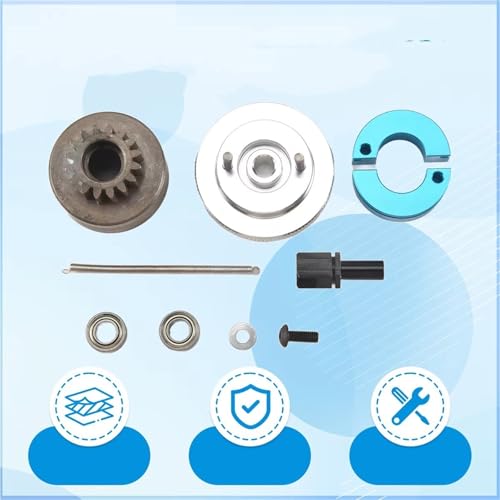 RC Car Accessories for Redcat for Volcano S30 SH-18 VX-18 RC Parts for Nitro Engine 14T Clutch Bell Shoes with for Spring Flywheel Assembly Kit