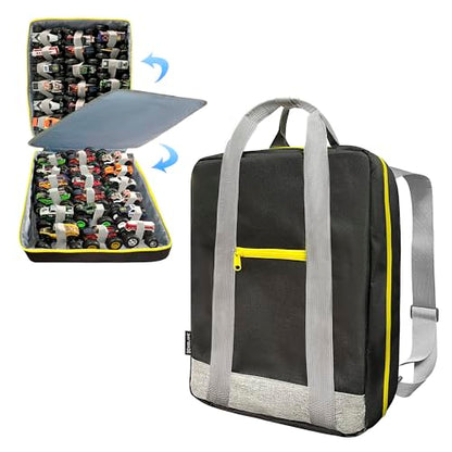Monster Trucks Storage Backpack,Versatile Backpack and Carrying Case with Front Compartment and 2 Storage Pages for 36 Monster Trucks - Ultimate Monster Trucks Holder, Organizer