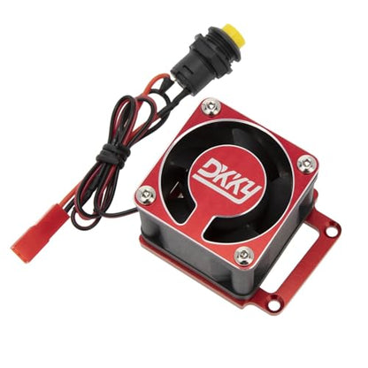 DKKY Sledge 1/8 RC Car 4028 Motor Cooling Fan Heatsink with 21000 RPM for Traxxas Sledge 1/8 Scale 4WD Monster Trcuck (Red)