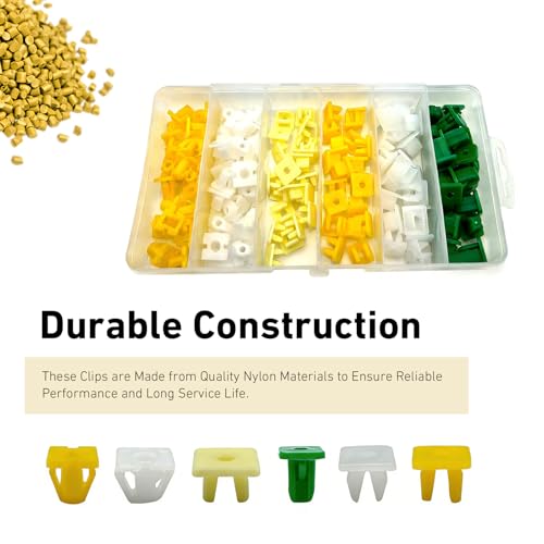 120 PCS Grommet Screw Nuts, Plastic License Plate Fasteners, Self-Tapping Screw Nuts Fasteners, Universal Auto Bumper Fender Retainer Kit for Most Cars (Multicolored)