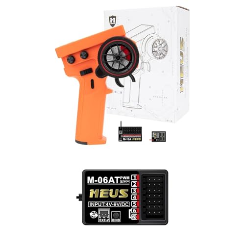 MEUS Transmitter 2 Receivers Orange+Receiver 6CH w/Gyro