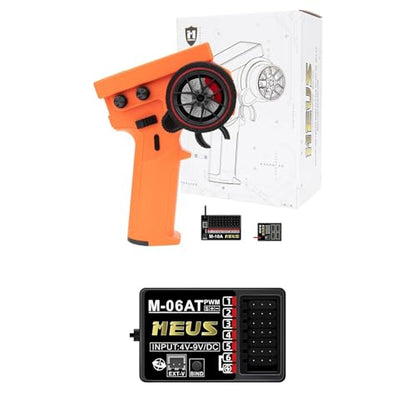 MEUS Transmitter 2 Receivers Orange+Receiver 6CH w/Gyro