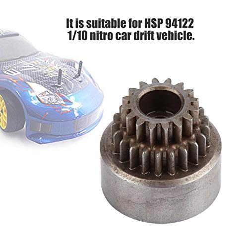 RC Clutch Bell, Double Gear Metal Bells, Bearings RC Accessory Parts for 94122 1/10 Car