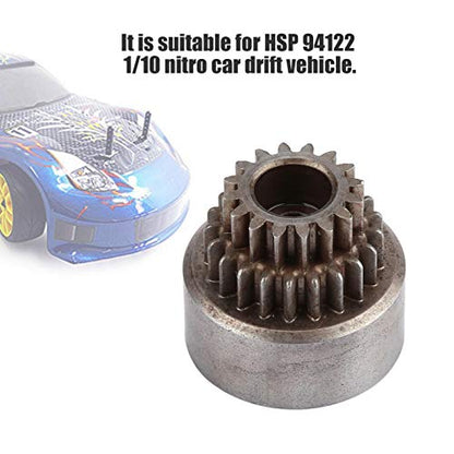 RC Clutch Bell, Double Gear Metal Bells, Bearings RC Accessory Parts for 94122 1/10 Car