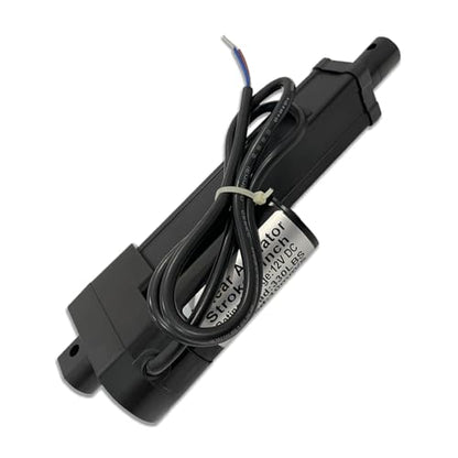 4" (100mm) Stroke 12V Silent Electric Linear Actuator Black | 330lbs (1500N) Load Capacity, IP55 Waterproof - color: Black, size: 4"