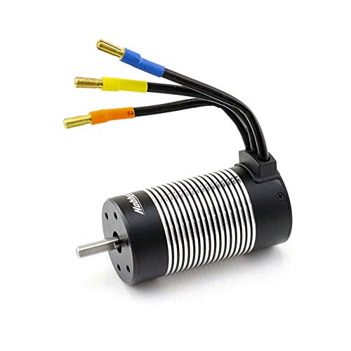 3670 4-Pole Waterproof Brushless Sensorless Motor, 1850KV for RC Car, Truck, Boat, EDF
