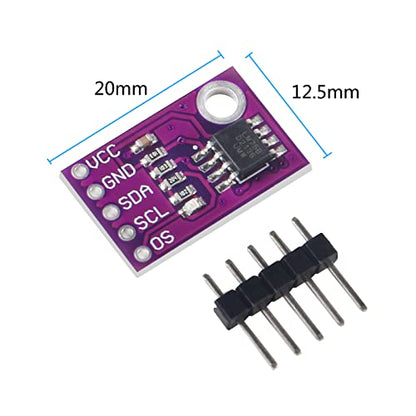 5PCS LM75 LM75A Temperature Sensor High Speed I2C IIC Interface High Precision Development Board Module