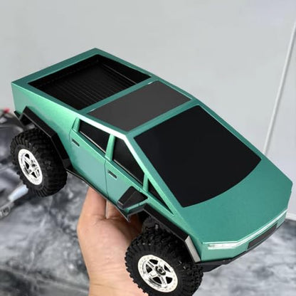 1/18 RC Pickup Hard Body Shell with Front & Rear Bumpers, Upgrade for TRX4M Bronco Defender (Light Green) - color: Light Green