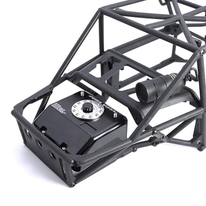 H10 Aluminum Alloy Simulated Cell Receiver Equipment Box Electric Box Fuel Tank for 1/10 RC Crawler Car Vanquish H10 Optic LCG Upgrade Parts (Red) - color: Red