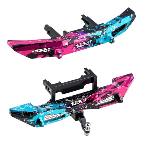 Splash Anodizing Aluminum Front and Rear Bumpers Set for TRX4M Bronco 1/18 RC Crawler Car Upgrade Parts - color: Colorful Splash