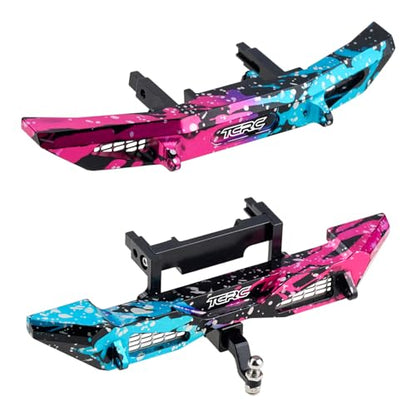Splash Anodizing Aluminum Front and Rear Bumpers Set for TRX4M Bronco 1/18 RC Crawler Car Upgrade Parts - color: Colorful Splash