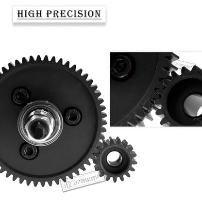RC 54T Slipper Clutch Upgrades Part for Slash Stampede Rustler 4X4(VXL),Metal 54T Spur Gear with Pinions Gears Set(15T 17T 19T),Slipper Clutch Eliminator Hops up,#6878,Red - color: Red(54t)
