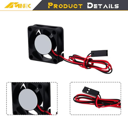 2Pcs Plastic 30mm 3010 RC Car Brushless Motor Heatsink ESC Cooling Fan DC 5V for HSP HPI Wltoys Himoto Tamiya Redcat 1/8 1/10 1/12 Scale 540 550 Motor Upgrades Part