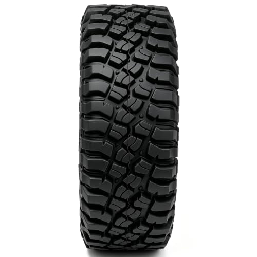 STMU 4Ppcs 1/10 RC Crawler Car 1.9in Crawler Tires 90mm*33mm Compatible with D90 4WD RC, Compatible with 1/12 RC Crawler MJX H12Y+ MN128 MN82S LC79 LC80 (Silvery) - color: Silvery