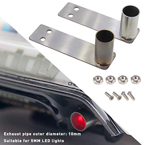 1/10 RC Car Exhaust Pipe Metal Tailpipe for 1/10 Drift Crawler HPI HSP94123 D4 Sakura TT01 Model Car Upgrade Parts (B) (b)