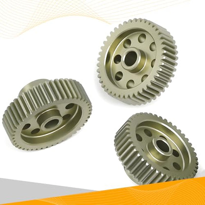 64P Pinion Gear 3.175mm Shaft 7075 Aluminum Alloy Motor Gears,0.6 Metric Pitch 42 43 44T with 1/8 Hole Pinion Gear Compatible with 1/10 Arrma HPI Kyosho Losi Axial Traxxas Tamiya RC Car - size: 42 43 44T