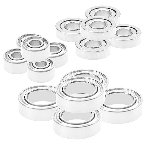 15PCS ShareGoo Ball Bearing Set 3x7x2mm 2x5x2.5mm 6x10x3mm Compatible with Wltoys 1/28 K969 K979 K989-07 K989-08 K989-09 RC Car Upgrade Parts