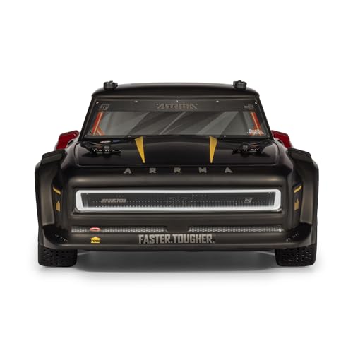 ARRMA RC Truck 1/8 Infraction 223S DSC 4X4 RTR Brushless All-Road Street Bash (Lipo Battery and Charger Not Included), Black/Red, ARA4315V4T2 - color: Black/Red