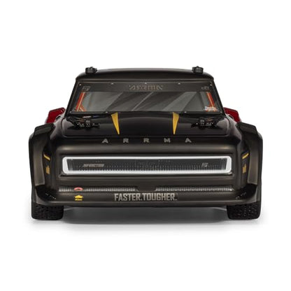 ARRMA RC Truck 1/8 Infraction 223S DSC 4X4 RTR Brushless All-Road Street Bash (Lipo Battery and Charger Not Included), Black/Red, ARA4315V4T2 - color: Black/Red