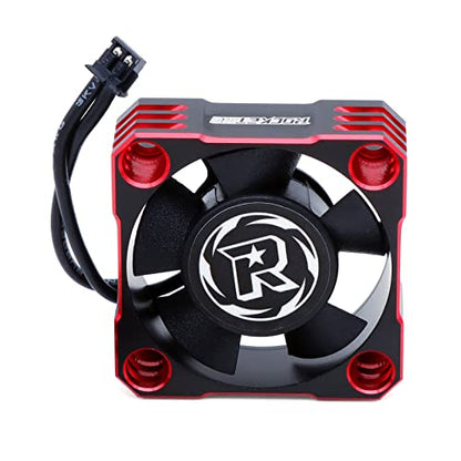 30mm RC Cooling Fan, 28000RPM Cooling Fan for Turbo ESC A3 with XH Connect for RC Car 1/8 1/10 1/12 RC Car ESC (Red&Black) - color: Red&Black