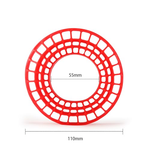 1.9 Inch Silicone Rubber Insert Foam Fit for 118-122mm 4.75" OD 1.9" Wheel Tires Inserts for 1/10 RC Crawler Accessories (Red) - color: Red