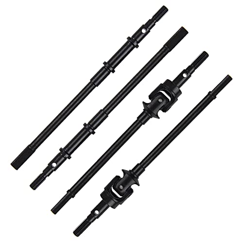 RC Front & Rear Steel Drive Shaft CVD Axle Compatible with Axial SCX10 II 90046 90047 1/10 RC Car