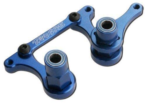 Traxxas 3743A Blue-Anodized T6 Aluminum Steering Bellcranks and Drag Link