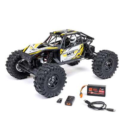 Axial RC Truck UTB18 Capra 4WS 1/18th 4x4 RTR (Comes with Everything Needed to Run), Yellow, AXI-1750T2 - color: Yellow