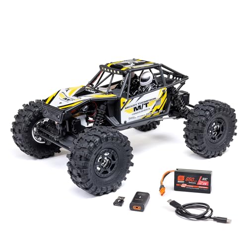 Axial RC Truck UTB18 Capra 4WS 1/18th 4x4 RTR (Comes with Everything Needed to Run), Yellow, AXI-1750T2 - color: Yellow