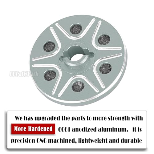 RC 53T Spur Gears 0.8Mod Upgrades Part for 1/10 Slash 2WD (VXL)/Stampede 2WD (VXL)/Rustler 2WD (VXL)/Bandit 2WD (VXL),BRCatWPark Steel Metal Extra-Heavy Slip limiting Clutch,Titanium - color: Titanium - (53t)