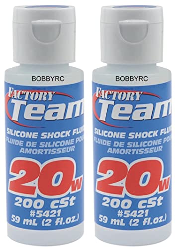 2 TEAM ASSOCIATED 20 WEIGHT SILICONE SHOCK OIL FLUID 5421 rc10 ARRMA HPI INCLUDES CHICAGOLAND RC COUPON