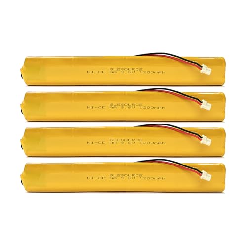 9.6V BBAT0043A Emergency Light Battery, AA*8 1200mAh Batteries Compatible for OSI OSA228 DANTONA CUSTOM-306-U BBAT0044A BAA-96 ELB-B003 Exit Sign Battery Replacement (4 Pack) - color: 4PCS 9.6V 1200mAh battery
