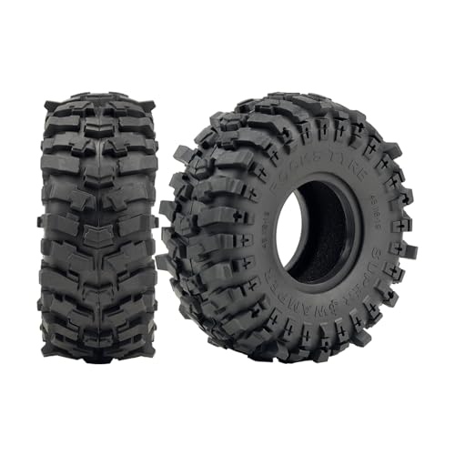 DJX 4PCS 1.9 Inch 120mm Tall Tires Super Soft Sticky Rubber Tires with Foam Instert for Axial SCX10 I II III D90 D110 TRX4 Redcat Etc 1/10 RC Crawler Car