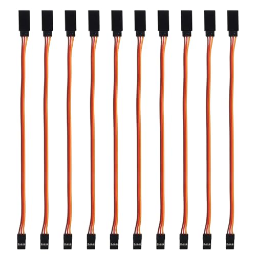 10PCS 150mm Servo Extension Cable 3-Pin Male to Female 30 Core Lead Wire Cable Connectors Control Board Remote - 15CM