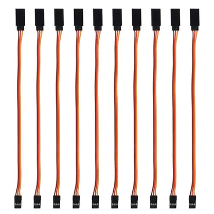 10PCS 150mm Servo Extension Cable 3-Pin Male to Female 30 Core Lead Wire Cable Connectors Control Board Remote - 15CM