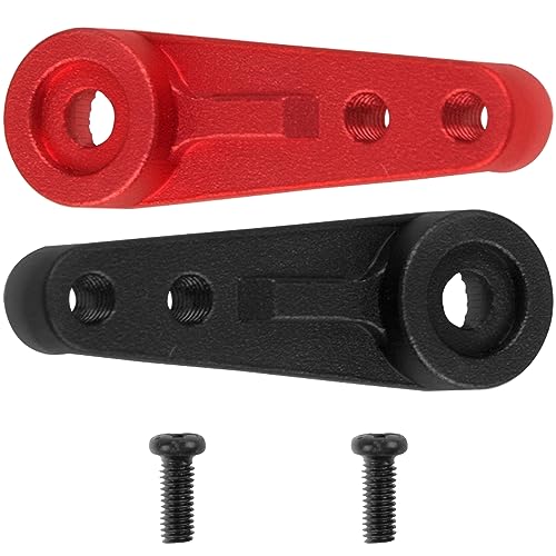 2Pack Vgoohobby Aluminum Alloy 25T Servo Horn 25Teeth Servo Saver Steering Arm for Standard Servo Motors Compatible with Traxxas TRX4 Axial SCX10 Tamiya 1/10 RC Crawler Car