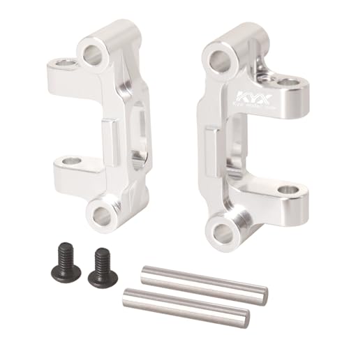 KYX Racing Aluminum Front Steering Knuckles C Hub Mount Upgrades Parts Accessories for 1/10 RC Crawler Tamiya Hornet-EVO