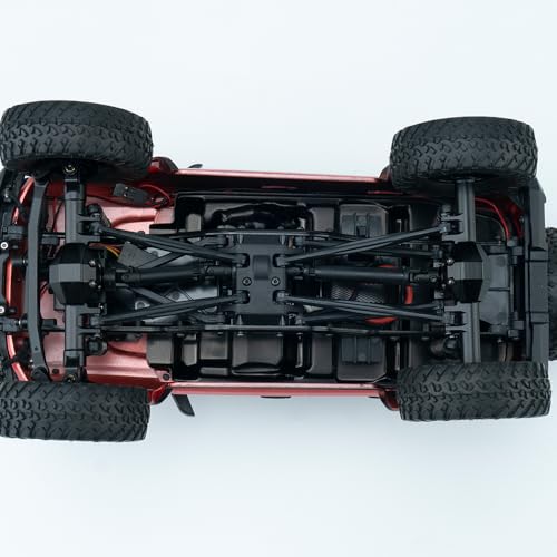 MOHERO SCX24 Front & Rear Complete Axles Set Stock Length for Axial SCX24 Deadbolt Bronco JLU C10 Gladiator Base Camp Power Wagon 1/24 RC Crawler Car Upgrade Parts - color: Standard